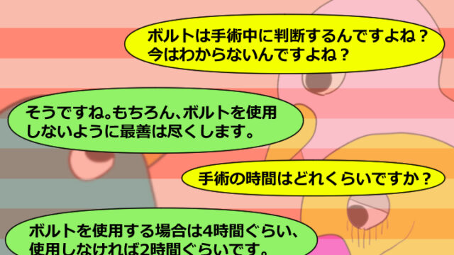 手術の説明（会話１）